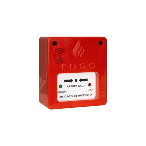 Acionador De Incêndio Sirene 12v/24v Alarme Manual Segurimax