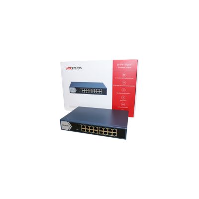 Switch Hikvision 100/1000 Ds-3e0524d-e(b) - 24 Portas Gigabit